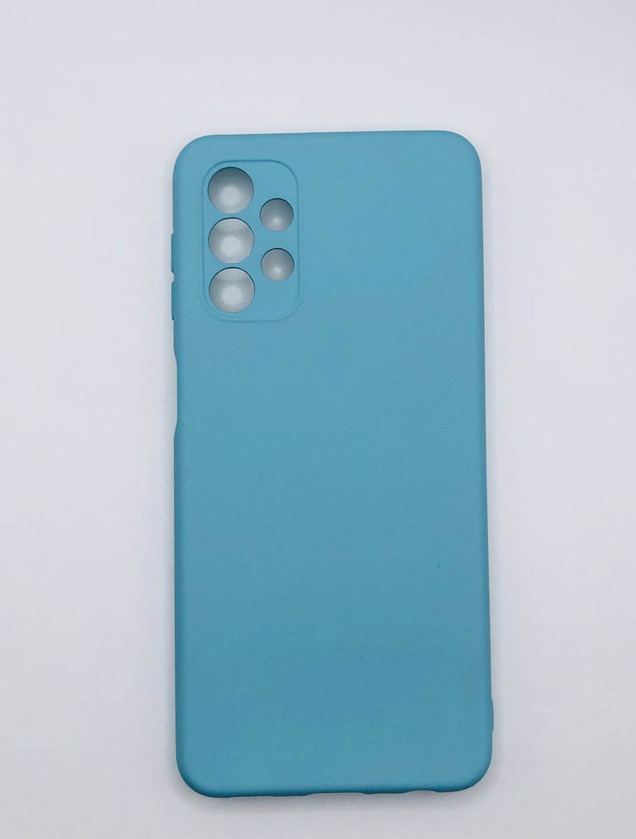 Siliconen back cover case - Geschikt voor Samsung Galaxy A32 5G - TPU hoesje Turquoise