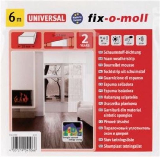 Novaboard stonelook eindkap vlak - 400 mm Wit