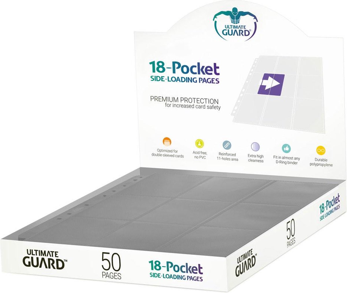 Ultimate Guard 18-Pocket Pages Side-Loading Grey (50) | bol.com