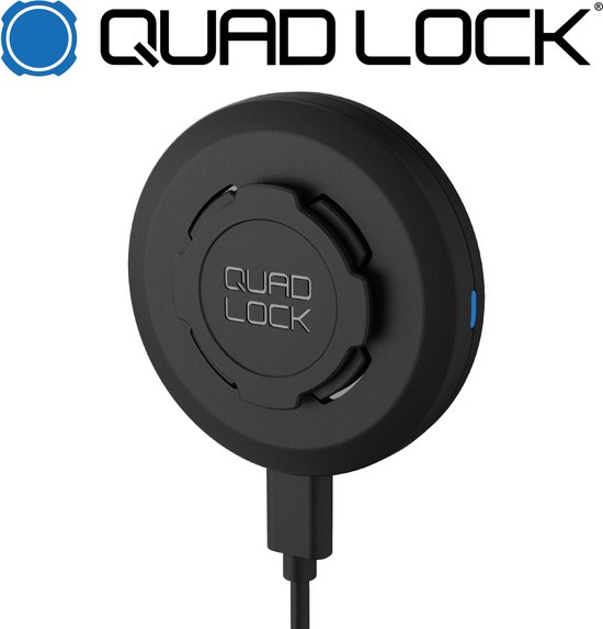 Charging head Quad Lock - Draadloze Oplader Hoofd - Auto - Bureau - Wireless Charging Head for Car / Desk / Vent Mount - Quad Lock