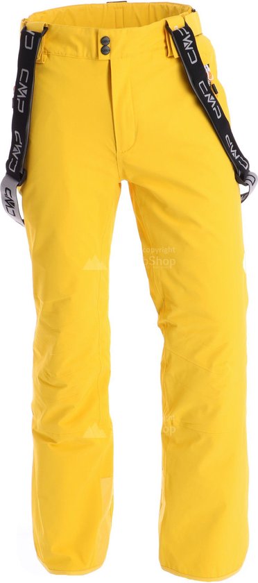 CMP Man Salopette Ski Pants - Pantalon de sports d'hiver pour homme - Jaune  - 52 | bol.com