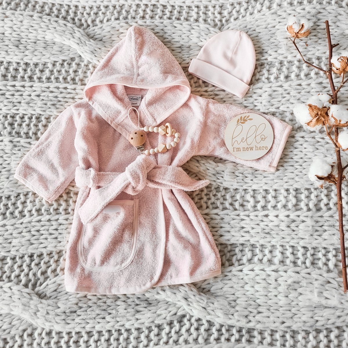 Goedkoopste Gioia kraamcadeau giftbox essentials S blush - Meisje - Babygeschenkset - Baby cadeau - Kraammand