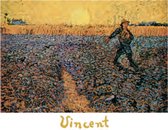 Vincent van Gogh - De zaaier - Kunstposter - 40x50 cm