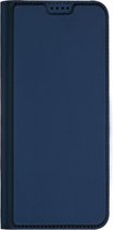 Dux Ducis Hoesje Met Pasjeshouder Geschikt voor Nokia C2 2nd Edition - Dux Ducis Slim Softcase Bookcase - Donkerblauw