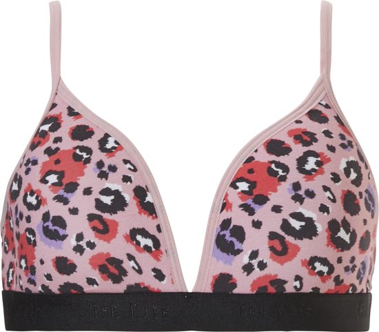 ten Cate Basics voorgevormde bh top leopard pink voor Meisjes | Maat 75C