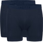 Basics long shorts navy 2 pack voor Heren | Maat S