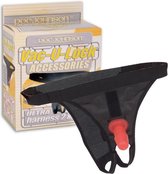 Doc Johnson Vac-U-Lock voorbinddildo Ultra Harness 2 With Plug zwart