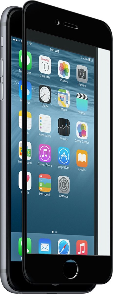 AVANCA Beschermglas iPhone 6 Plus Zwart - Screen Protector - Tempered Glass - Gehard Glas - Ultra Dun - Protectie glas