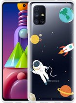 Hoesje Geschikt voor Samsung Galaxy M51 Astronaut