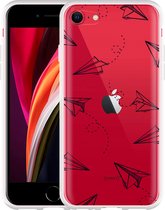 iPhone SE 2020 Hoesje Paper Planes - Designed by Cazy