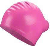 siliconen badmuts-long hair-pink-beco