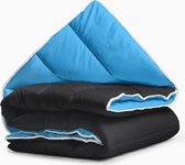 Sleeptime All-in one Omkeerbare Dekbed - Dekbed zonder Overtrek - 140x200 - Zwart/Blauw