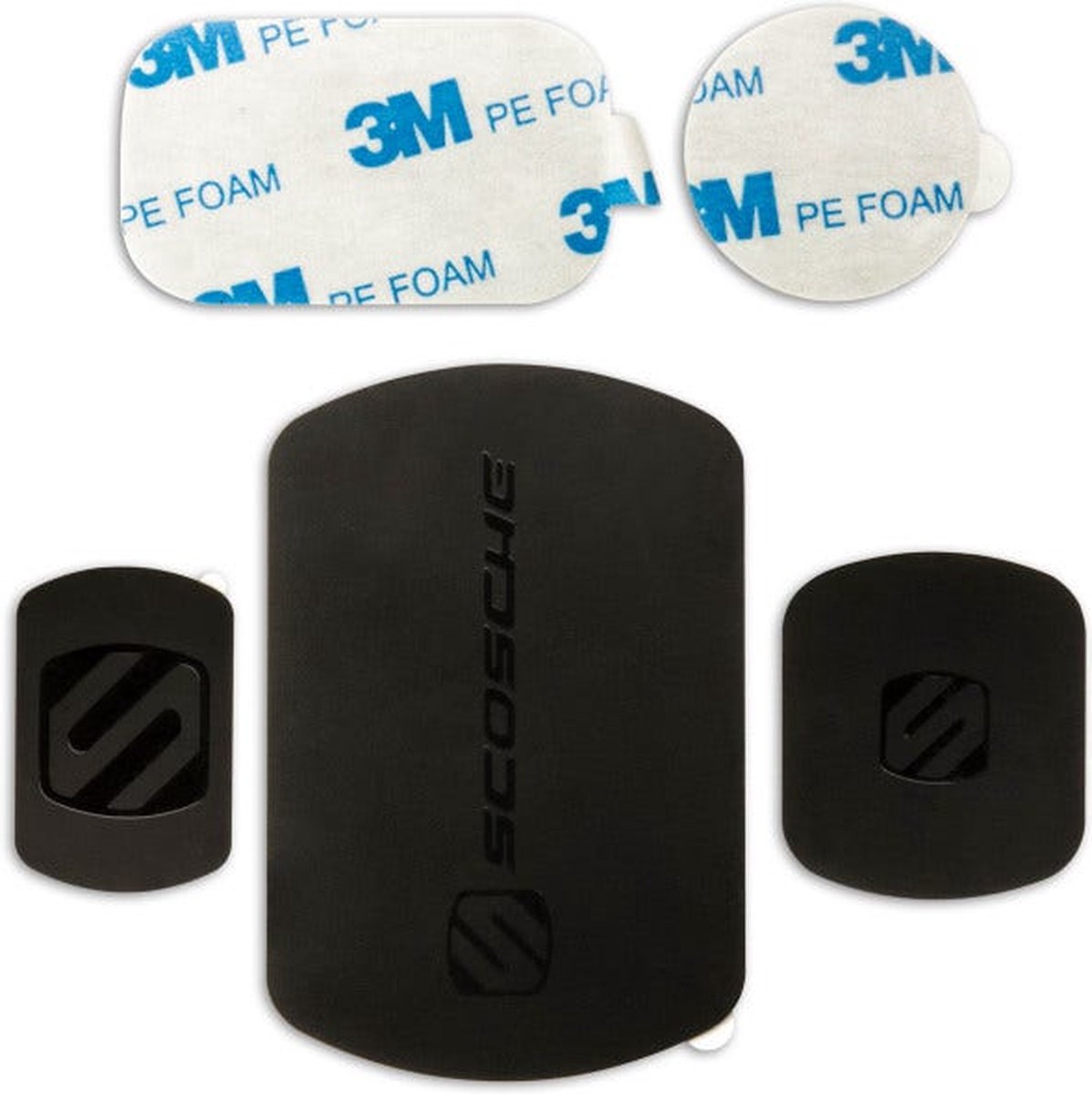 Scosche Magic Mount Replacement Plate Kit - Blk