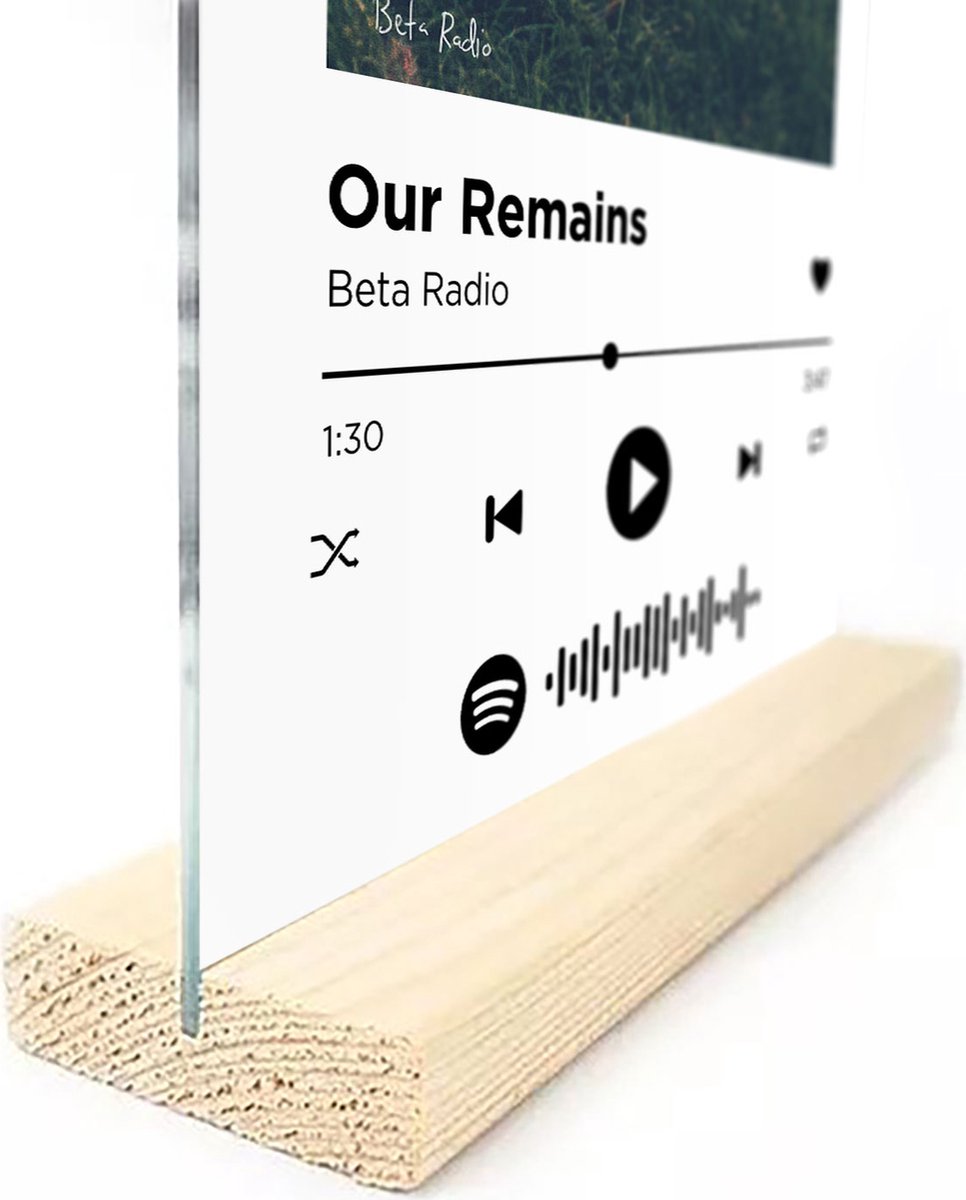 Songr Spotify Muziek Bordje - Our Remains - Beta Radio - 20x30 - Wit -  Dibond... | bol.com