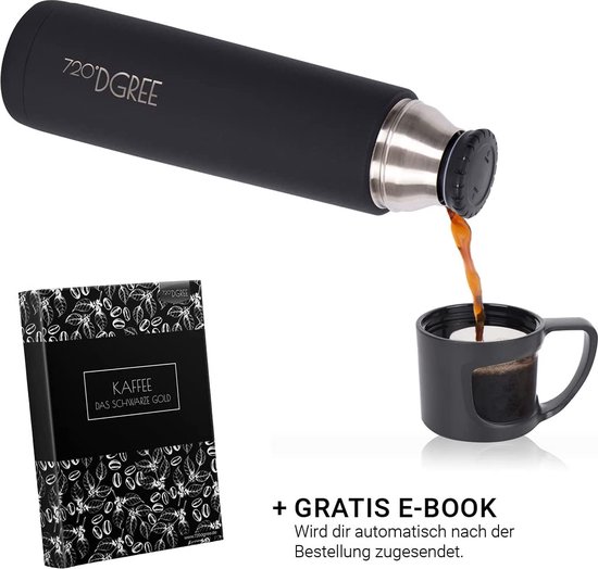 Thermos avec tasse Follow - 450 ml, 700 ml, 1 l - étanche, sans BPA -  thermos en