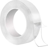 Dubbelzijdige tape - tape extra sterk - tape dubbelzijdig - dubbelzijdige plakband - Super Sterke Dubbelzijdig Tape – Herbruikbaar en Waterproof – 30 mm breed, 3 Meter - nano - Transparant