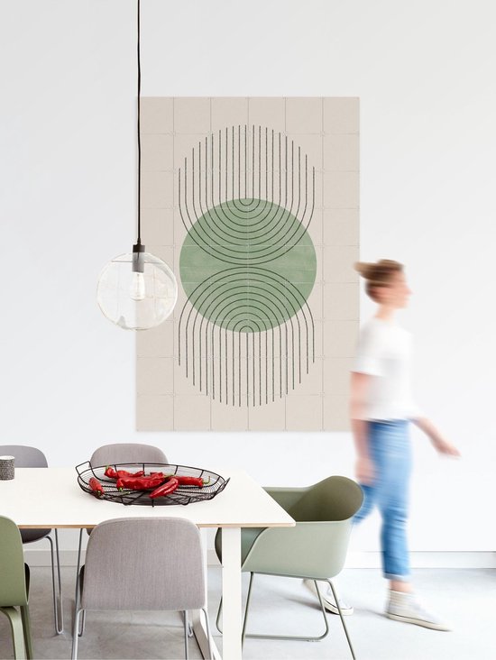 IXXI Perfect Point Green - Décoration murale - Abstrait - 80 x 60 cm