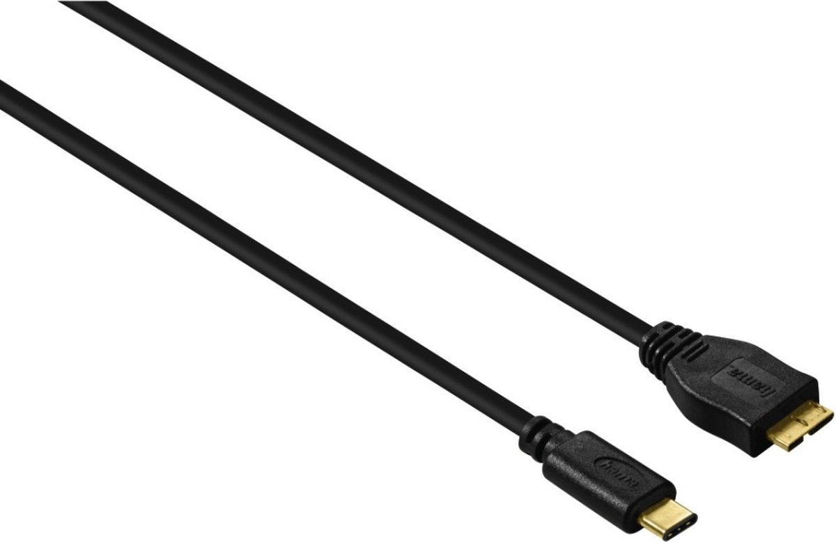 Hama USB-C-kabel, USB 3.1 Gen 1, USB-C-stekker micro-USB-st., 5 Gbit/s, 0,75 m