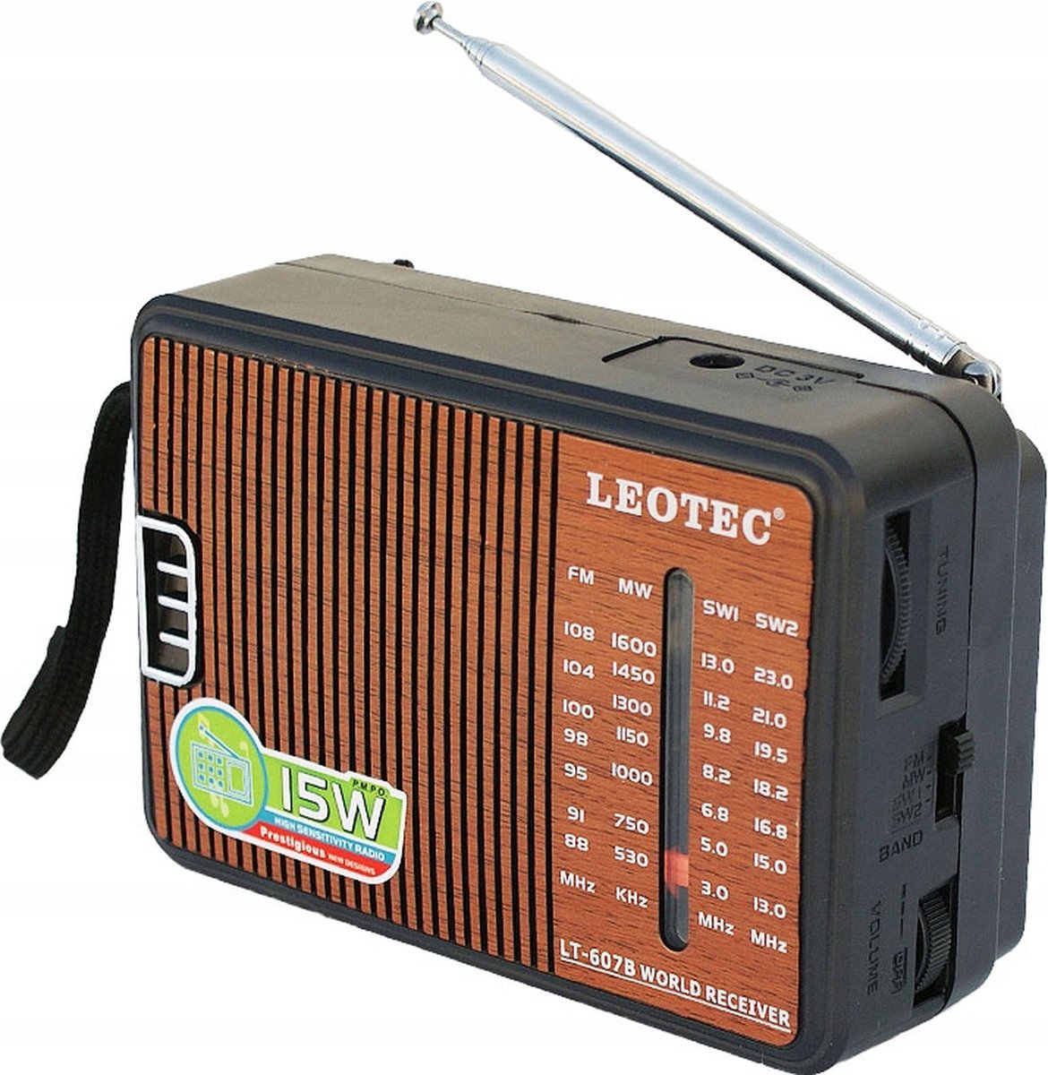 Mini Draagbare Radio Leotec LEOTEC LT-607B - Compact en Handig - 13,5 x 9 x 6 cm