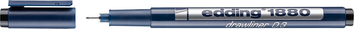 Edding 1880 Precisie fineliner - 0.35mm - Zwart