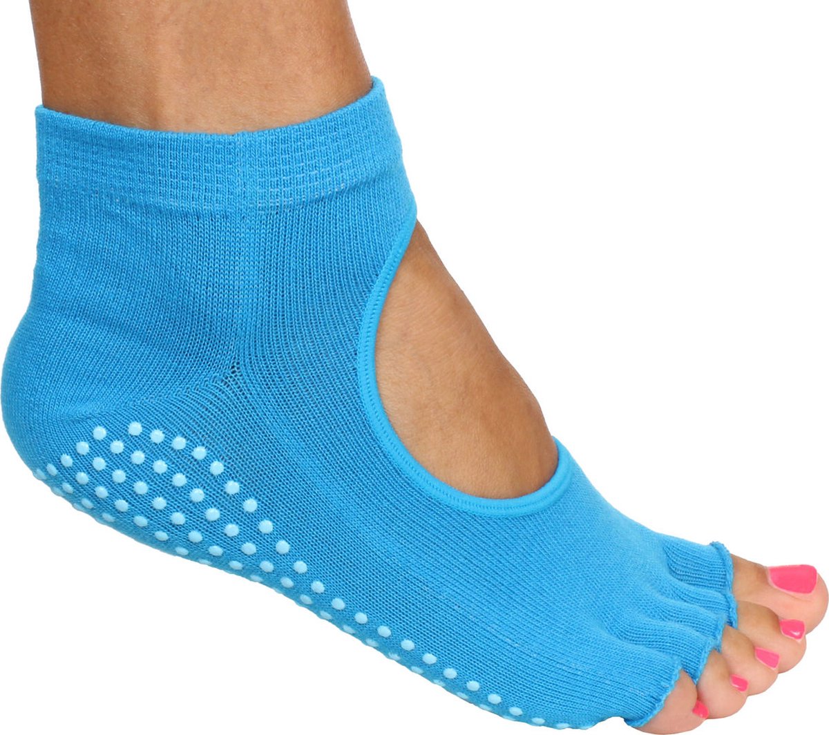 Merco - Grippy S2 Yoga Pilates teen sokken - Grip pads - Blue