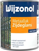 Wijzonol metaallak zijdeglans - zwart - 750 ml - Verfhal.nl