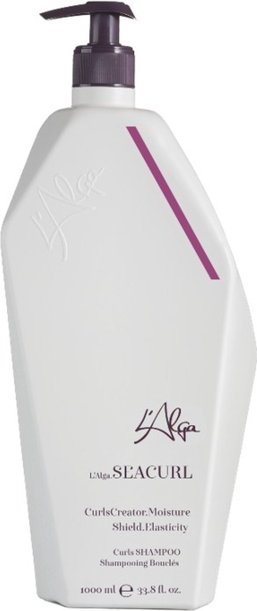 L'Alga SeaCurl Shampoo 1000 ml - Normale shampoo vrouwen - Voor Alle haartypes