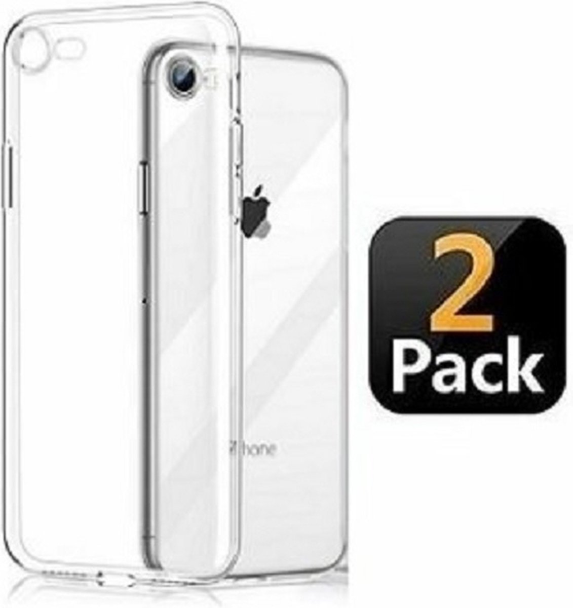 iPhone SE 2020 Hoesje TPU Siliconen Transparant 2x