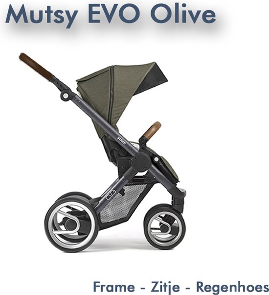 ijzer Meer dan wat dan ook krant Mutsy Green Olive Kinderwagen - Inclusief gratis regenhoes! | bol.com