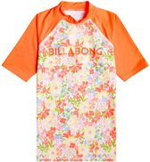 Billabong - Rashguard anti-UV pour filles - Manches courtes - Natation - Oranje - taille 152-164cm