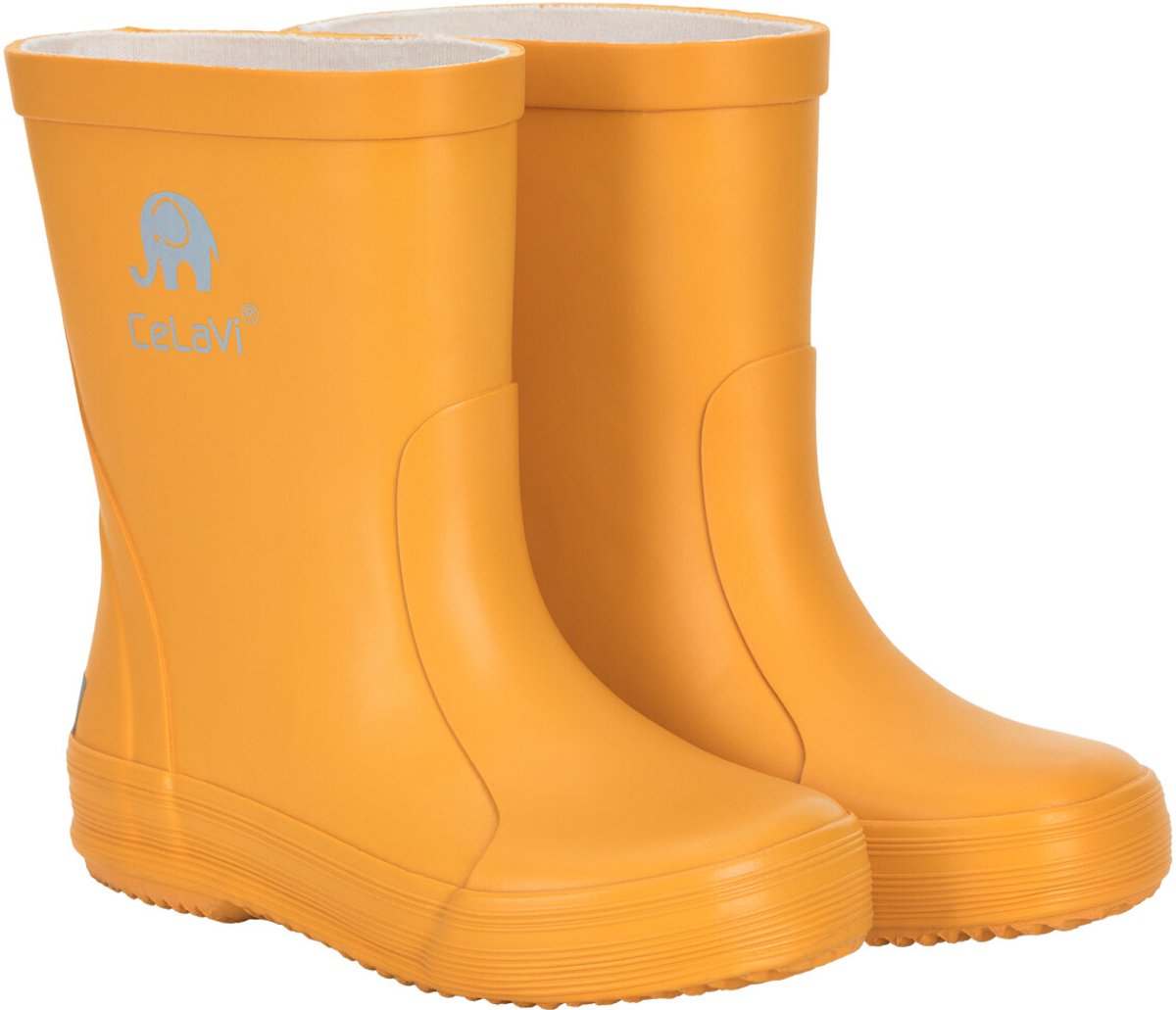 CeLaVi - Basic regenlaarzen voor kinderen - Mineraalgeel - maat 26EU