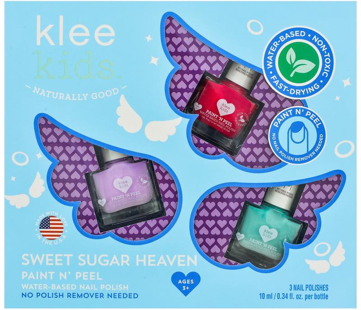 Klee Kids - Sweet Sugar Heaven - Veilige Nagellak Set
