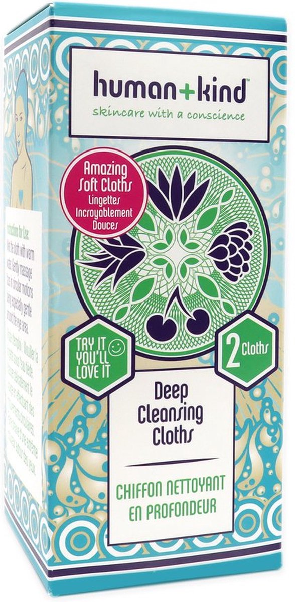 Human+Kind Deep Cleansing Cloth (2 cloth in 1 pack ) Vegan