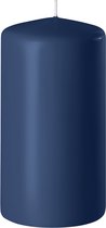 Bougies illuminatrices Bougie cylindre / bougie bloc Bleu foncé - 6 x 8 cm - 27 heures de combustion