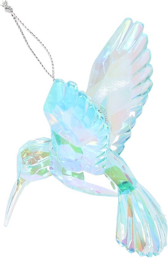 4 Décorations De Noël Colibri En Acrylique – Colorées, Empilables – Pour Sapin Ou Décoration Intérieure