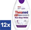 Theramed Tandpasta 2 In 1 Non-Stop White - 12 x 75 ml