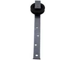 Hangrol 75mm, Rail katrol, Hang katrol, Katrollen, Deur katrol