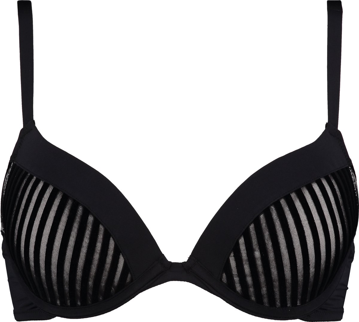 Hunkemöller Dames Lingerie Voorgevormde push-up beugel bh Pia - Zwart