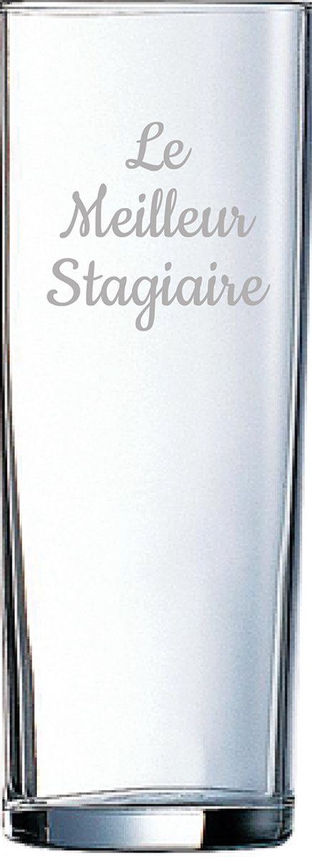 Longdrinkglas gegraveerd - 31cl - Le Meilleur Stagiaire