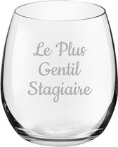 Drinkglas gegraveerd - 39cl - Le Plus Gentil Stagiaire
