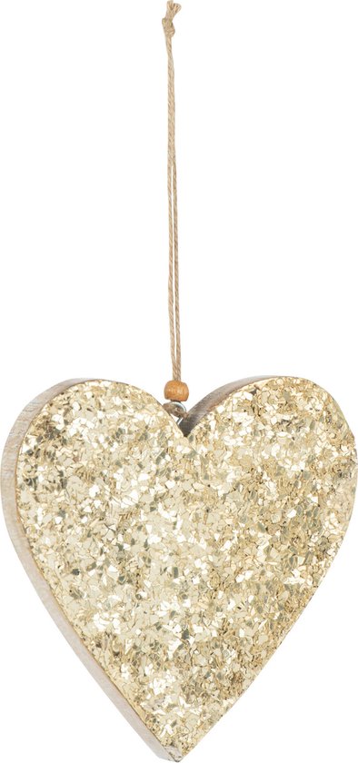 Decoratieve hangers van hout - twee stuks - met een stoffen beer op het