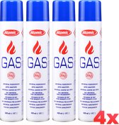 Atomic® Butane Refill Gas - Cartouches de gaz - Recharge pour briquet - 400ml - 4pcs