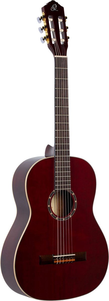 Ortega R131SN WR Small Neck,wijnrood, incl. Bag - 4/4 Klassieke gitaar