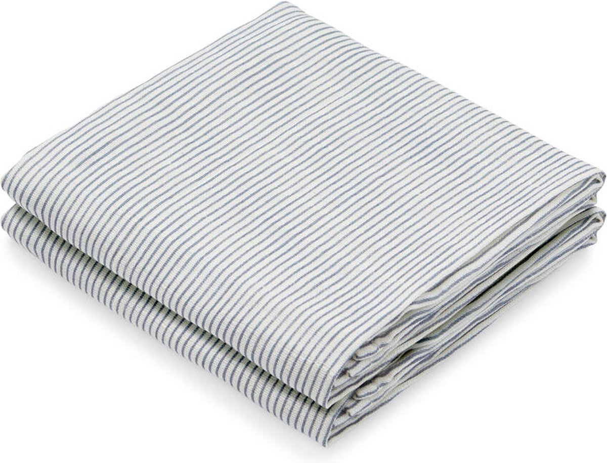 Goedkoopste Cam Cam hydrofiele doeken set van twee 70x70 - classic stripes blue