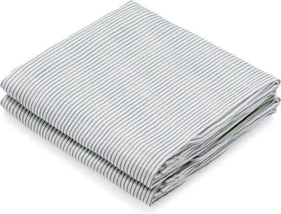 Cam Cam hydrofiele doeken set van twee 70x70 - classic stripes blue