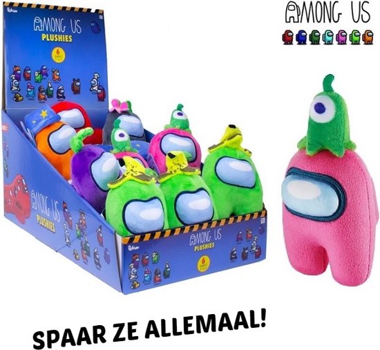 Among US mini knuffel rood - 13 cm - Plushie - Videogame Merchandise - Verzamel ze