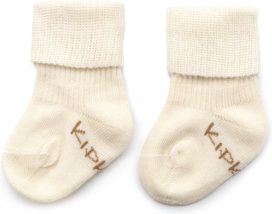 KipKep chaussettes bébé nouveau-né prématuré - OffWhite - écru - Chaussettes auto-fixantes - 1 paire - ne glissent pas