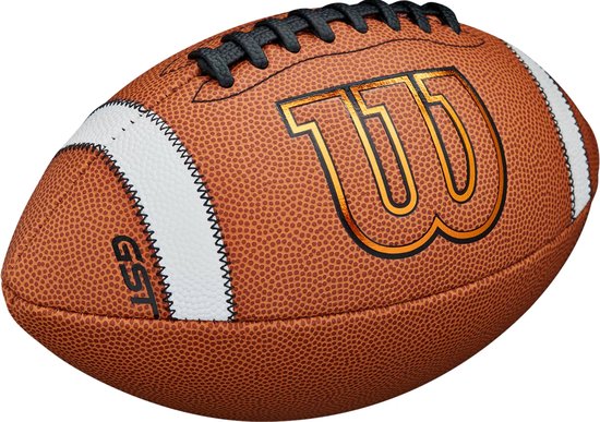 Wilson GST Composite Voetbal Officiële Maat Met Goede Grip Leather American Wilson GST Composiet Voetbal - Officiële Maat Met Optimale Grip Nfl Football Wilson Gst Football Shoes