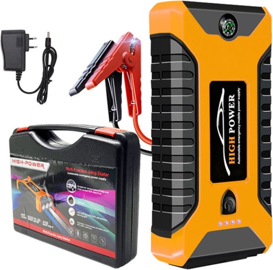 dialect Modderig Staat EAFC 16000MAH Auto Jump Starter Acculader - Krachtige Auto accu Oplader -  Power Bank -... | bol.com