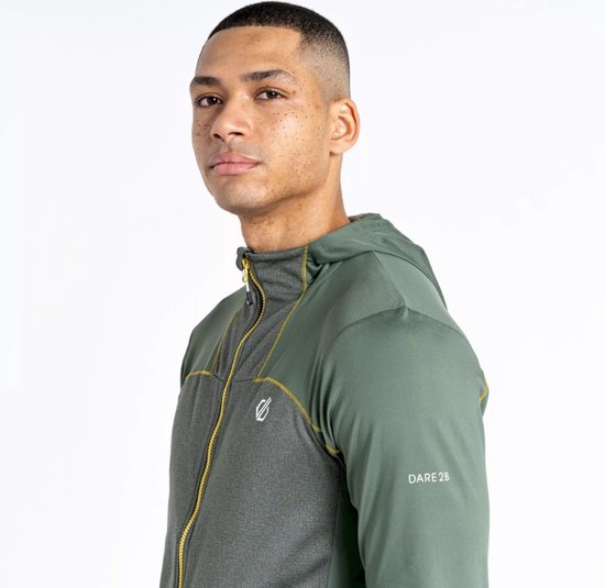Dare2B Mens Revive II Core Stretch Hoodie Vert Duck Taille M